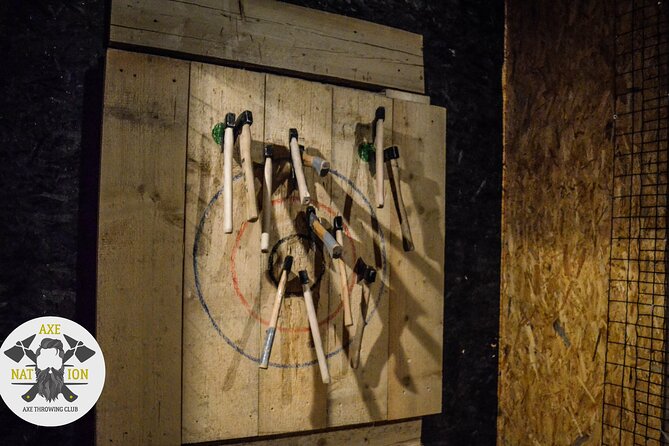 Axe Throwing Krakow in Axe Nation - best club in Poland - Unlimited throws and choosing the axe that fits you
