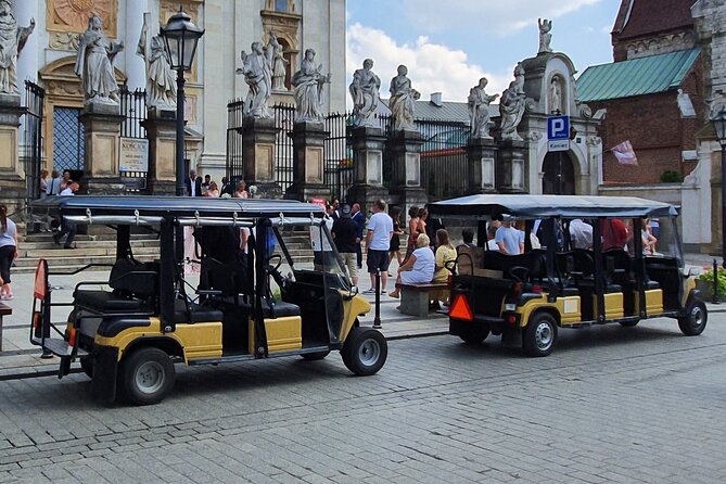 Cracow guided Full tour by Golf Cart-Family Discount - Podgorze and the Ghetto Story at Pace You Can Handle