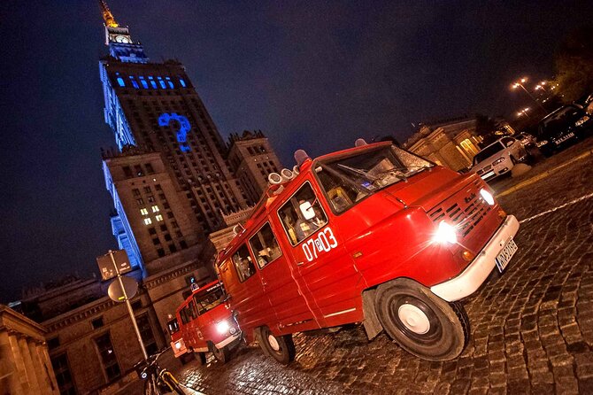 Evening Warsaw - pub and history tour with hotel pickup - Evening Warsaw by retro minibus and vodka shots