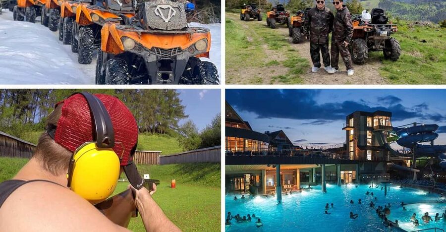 From Krakow: ATV/Snowmobile Ride, Shooting & Hot Springs - Mid-journey breaks: coffee, tea, grilled smoked cheese, and staying comfortable