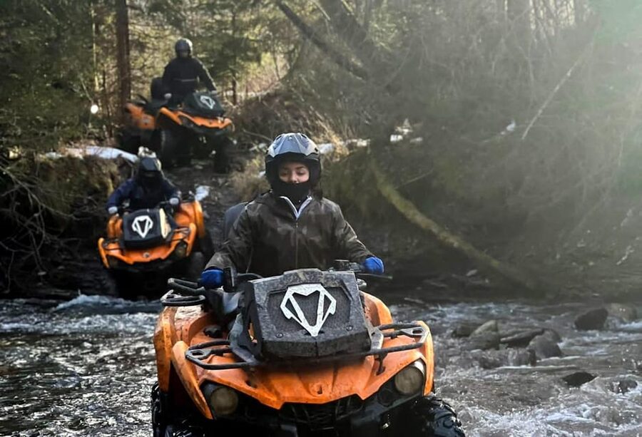 From Krakow: ATV/Snowmobile Ride, Shooting & Hot Springs - Zakopane shooting session: one hour of range time with optional ammo packages