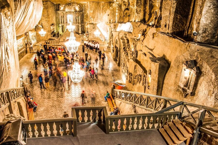From Krakow: Wieliczka Salt Mine Guided Tour & Pickup Option - The 2.5-hour guided route underground: chambers, lakes, and history you can see