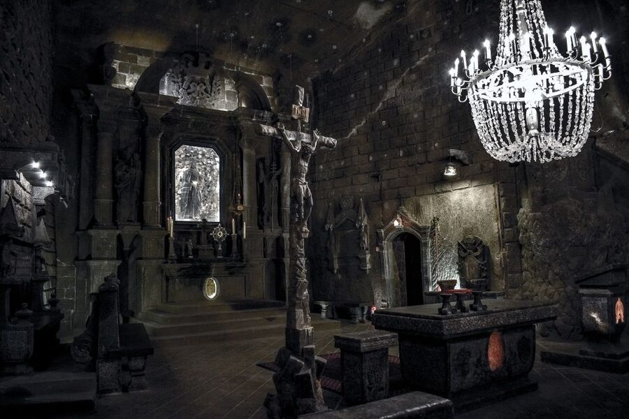 From Krakow: Wieliczka Salt Mine Tour with Hotel Pickup - Underground walking route: salt chambers, carvings, and the Chapel