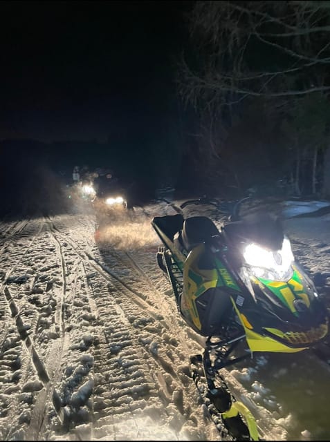 From Krakow: Zakopane Snowmobile NIGHT Ride, Bonfire, - Snowmobile training, the ride hour, and what to expect on the Tatra trails