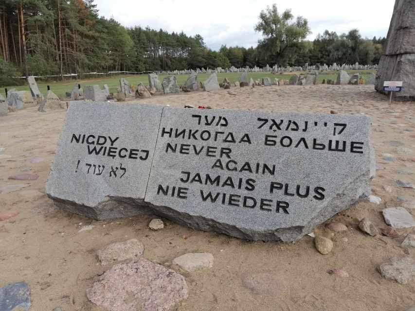 From Warsaw: Guided Tour of Treblinka Camp - Walking the ruins: penal labor camp and the “shoe” scale lesson