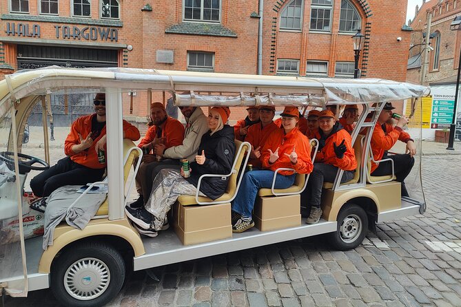 Gdansk: NO LIMIT BEER City Tour Sightseeing by Buggy Golf Cart - Solidarity Square and the Polish Post Office museum area stops