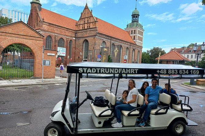 Gdansk: Private City Sightseeing Tour by Buggy/Cart LIVE GUIDED - The Old Town Hall area plus churches you can spot without hunting