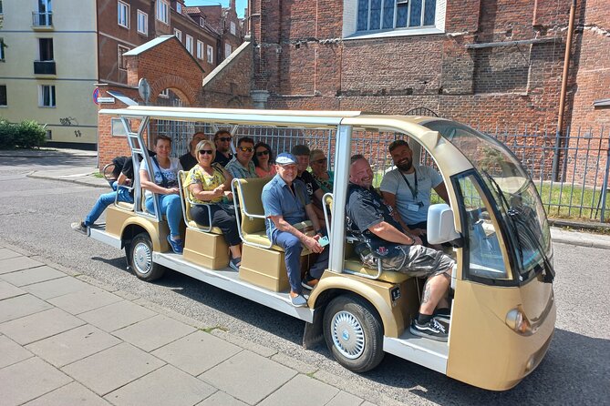 Gdansk: Private City Sightseeing Tour by Buggy/Cart LIVE GUIDED - Old Port Crane and the churches by the water