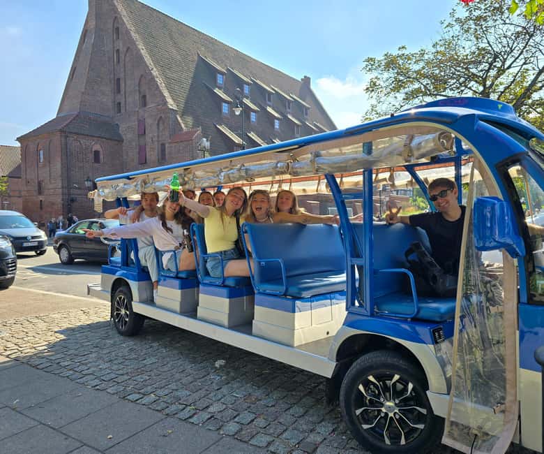 Gdansk:UNLIMITED beer incl. City Tour By Golf Cart - A Beer Cart That Still Feels Like a Real Tour