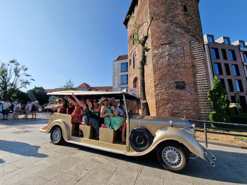 Gdansk:UNLIMITED beer incl. City Tour By Golf Cart - The Waterfront and Maritime Mood: The Crane, Ship Soldek, Amber Sky