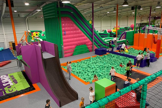 Great fun in GOjump MEGAPARK Kraków-Sikorki - 2 hours ticket - Your Second Hour on Inflatables: Slides, HopKids, and Obstacle Fun