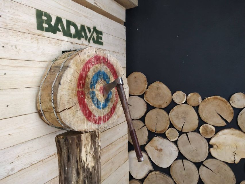 Krakow: Axe Throwing Fun - Viking Aims in a Krakow Basement