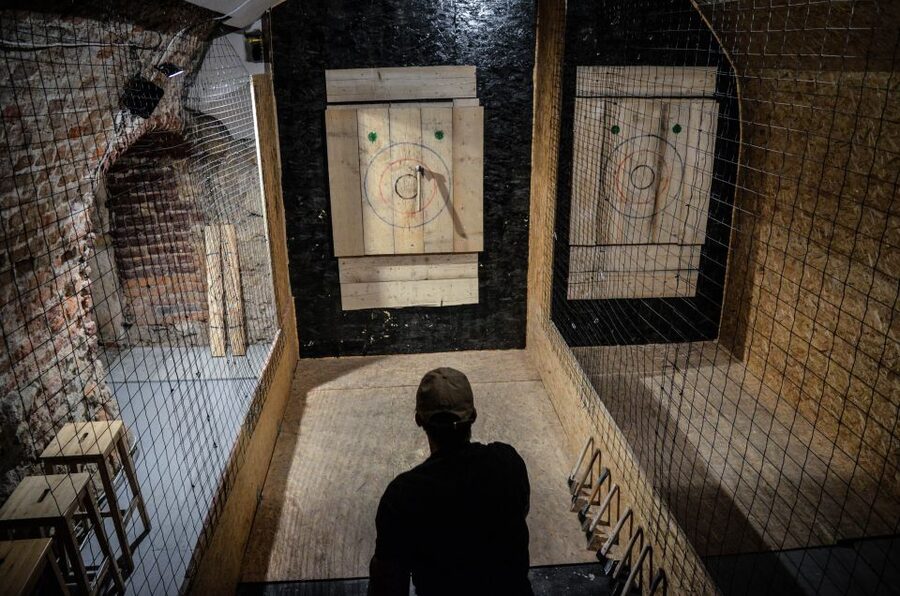 Kraków: Axe-Throwing in Axe Nation, the First Club in Europe - The bar at Axe Nation and why it is part of the experience