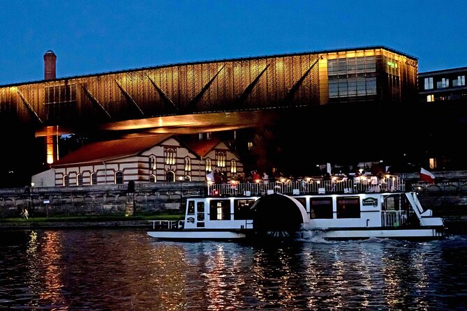Krakow by night 60 minutes cruise The Vistula River Krakow - Audio Commentary in English: Helpful, but Not Always Crystal Clear
