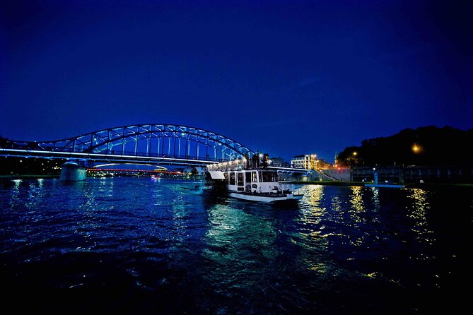 Krakow by night 60 minutes cruise The Vistula River Krakow - Deck Comfort: Upper Deck Views vs. Cold Reality