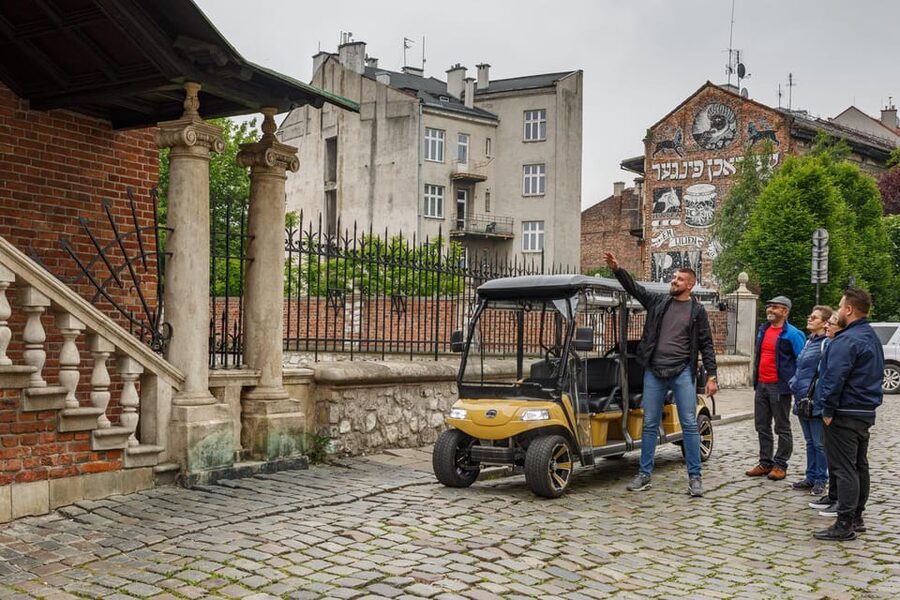 Krakow: Extended City Sightseeing Tour - Eco Buggy Golf Cart - Podgorze and the former ghetto area, Schindler and the ghetto wall