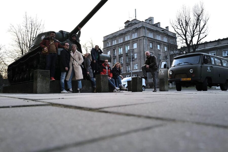 Krakow: Guided Tour to Nowa Huta on Commie Retro Van - The IS2 tank photo stop: not just a gimmick