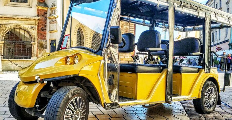 Krakow: Jewish Quarter and Ghetto Electric Golf Cart Tour - Moving into the former Jewish ghetto, where details matter