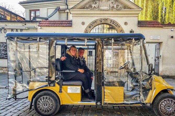 Krakow Jewish Quarter and Ghetto Tour by Electric Golf Cart - St Joseph Church and Podgórze Market Square: the view over the neighborhood