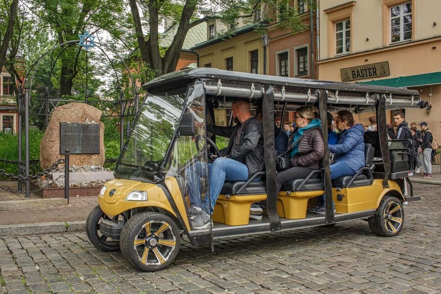 Krakow: Old Town - Kazimierz - Ghetto by Electric Golf Cart - Old Town Stops: Planty, Barbican, Main Square, and Wawel Views