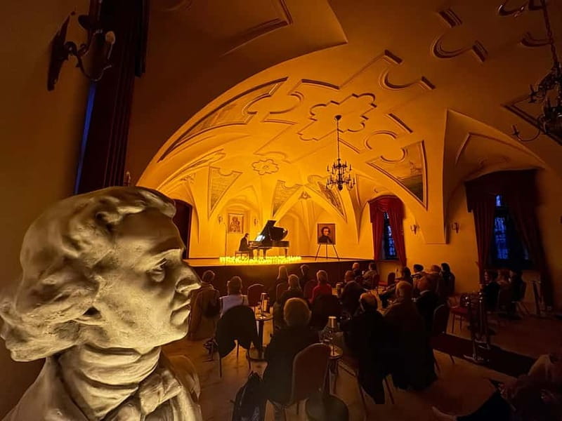 Krakow: Piano Trio Chopin & Friends Concert VIP with Wine - The 50-minute program that actually makes sense
