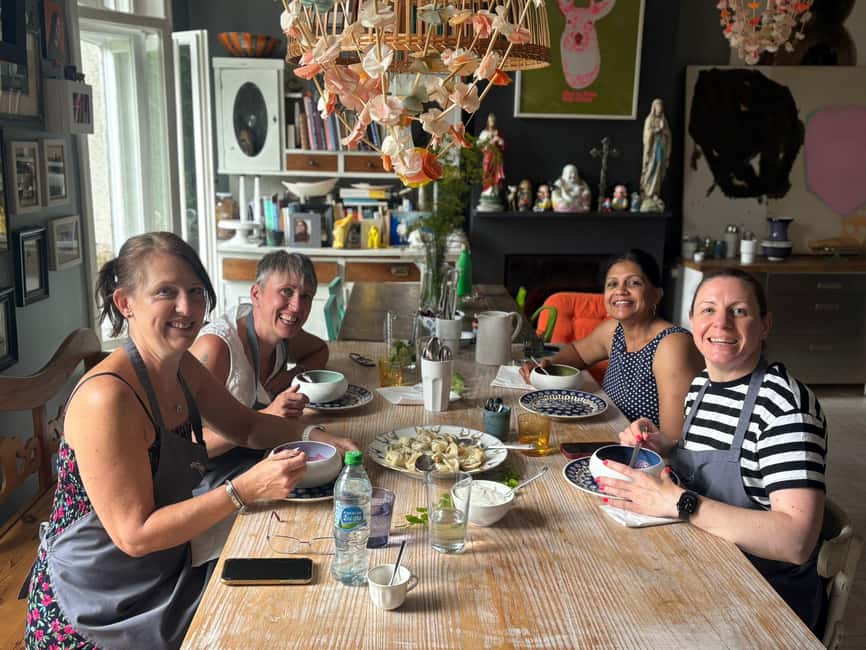 Krakow: Pierogi Power Cooking Class with Marta - A cozy Salwator kitchen lesson from Marta