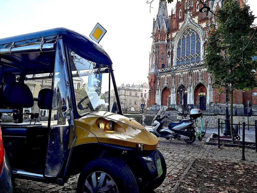 Krakow: Private Panoramic Tour by Golf Cart with Audio Guide - Kazimierz’s streets and synagogues, without the marathon