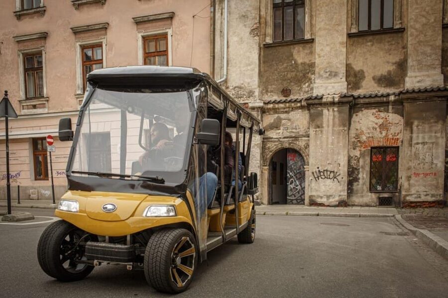 Krakow: Regular Extended City Sightseeing Tour By Golf Cart - Old Town route: Planty, Barbican, and the Main Square focus