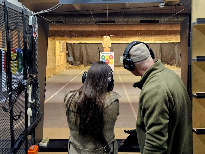 Krakow: Shooting range with hotel pickup - The 90 Minute Plan, Van Ride, Photo Stop, and Range Time
