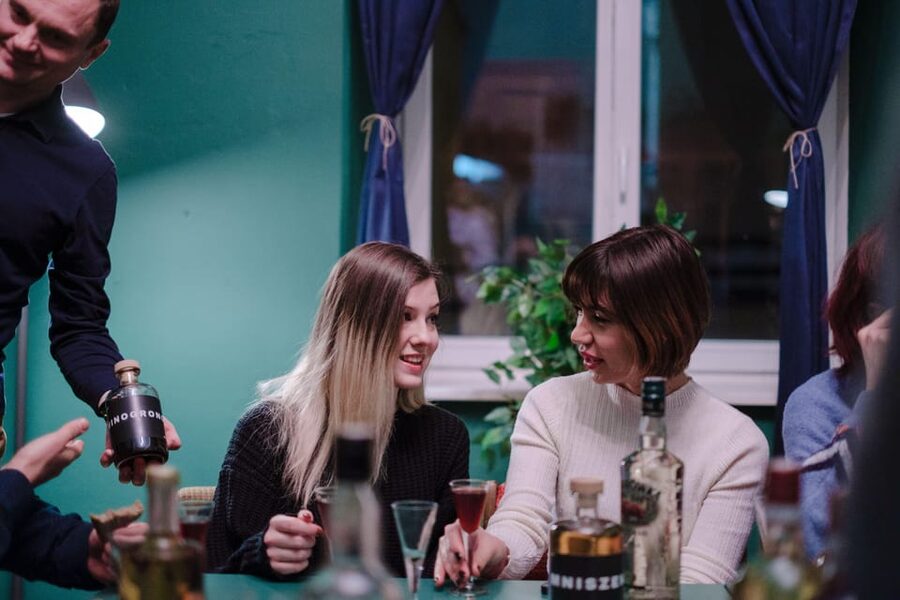 Krakow: Vodka Tasting in Hidden Bar - The 8-vodka flight, from strong to flavored