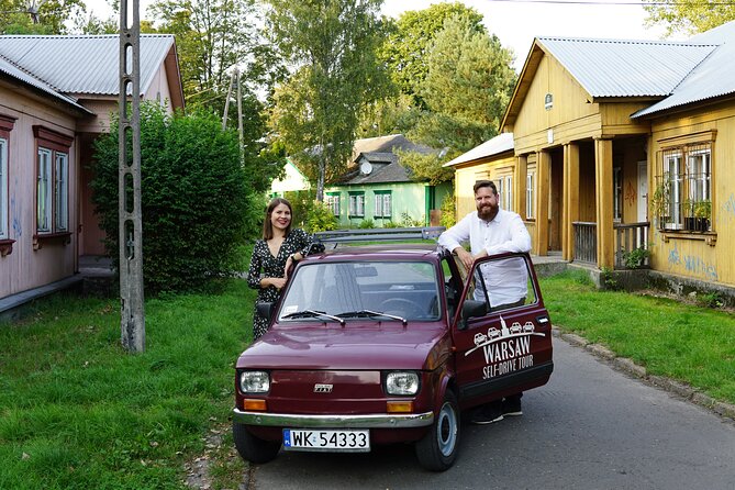 Retro Fiat Self-Drive Undisovered Tour in Warsaw - University of Warsaw Library rooftop garden and panorama