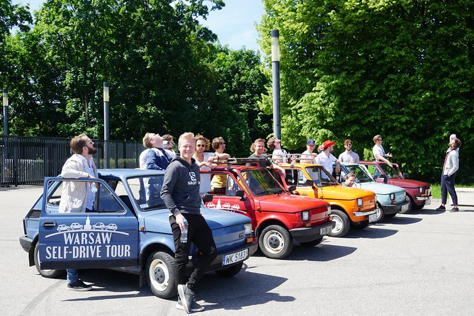 Retro Fiat Self-Drive Undisovered Tour in Warsaw - Palace of Culture and Science, the communist-era giant up close