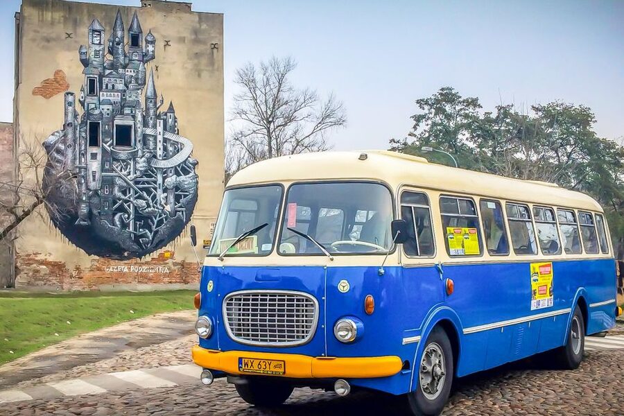 Warsaw: 2.5-Hour Dark Side - Praga District by a Retro Bus - The Praga Bermuda Triangle: courtyards, shrines, and the name itself