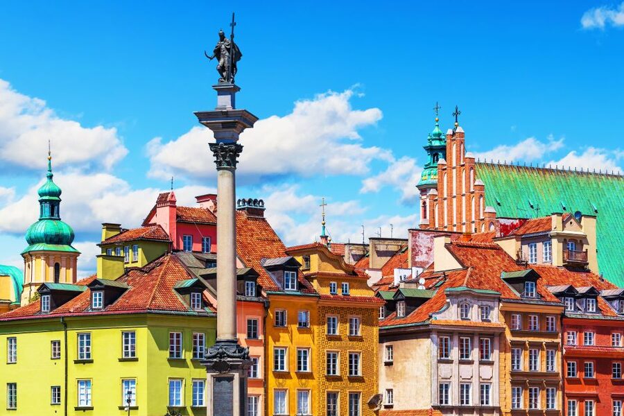 Warsaw: Afternoon Public City Tour with Pickup and Drop-off - Sigismund’s Column and St. John’s Cathedral exterior impact
