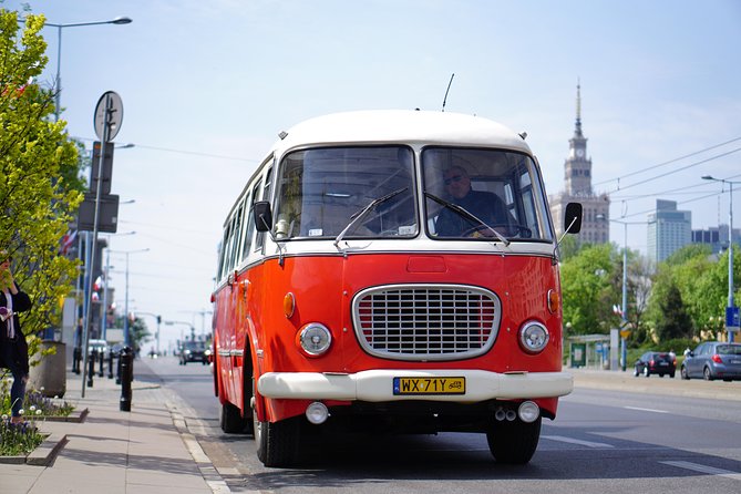 Warsaw City Sightseeing in a Retro Bus - Starting at Palace of Culture and Science, then trading time for stories