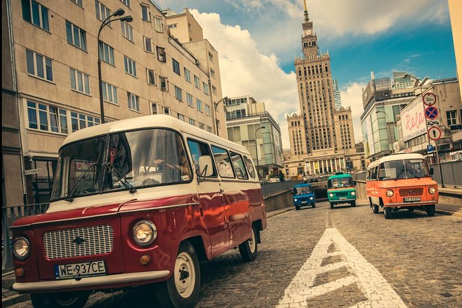 Warsaw: Communism Tour in an Original Socialist Van - Nysa 522 van: the ride is part of the lesson