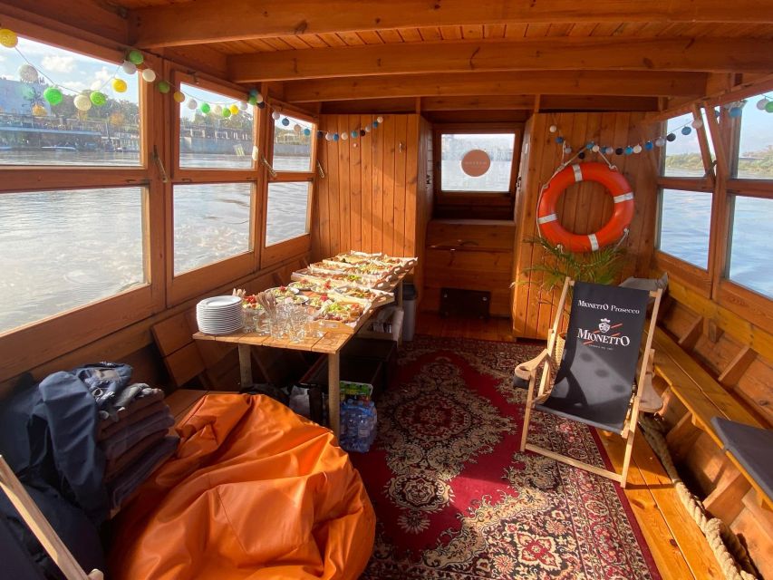 Warsaw Vistula River Sunset Cruise with Welcome Drink - Safety, captain style, and what to watch on board