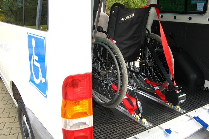 Wheelchair accessible PRIVATE transfer to Auschwitz - Birkenau - Auschwitz I: timed entry, main entrance arrival, and headphone help