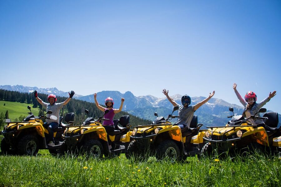 Zakopane: Quad Bike Adventure with Optional Meal - Quad bikes with Tatra views near Gubałówka